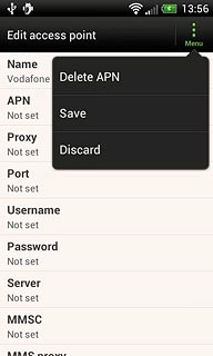Press Delete APN.