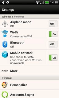 Press Mobile network.