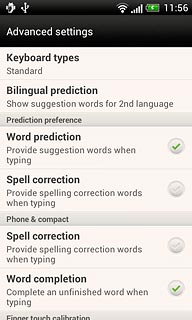 When the field next to the menu item is ticked (V), the function is turned on.