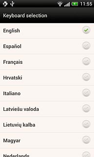 Press the required languages to select them.