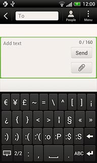 Press ABC to return to text input.