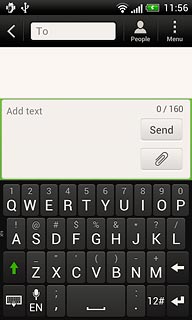 Press the letters to key in the required word.A number of words based on the letters you've keyed in are displayed.