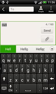 Press arrow down to see more words.