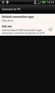 Press Default connection type.