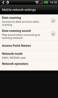 Press Network mode.