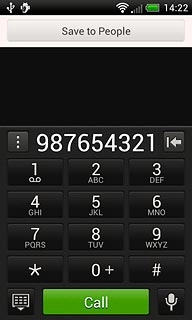 Key in the required number and press Call.