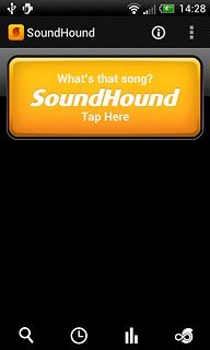 Hold your phone to the external source and press Tap Here to start recording.Wait a moment while your phone records the music.Your phone searches for music details on the internet and after a moment the result is displayed.
