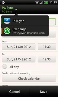 Press the required calendar.Key in a subject for the appointment.Follow the instructions on the display to key in more information, such as date, location, duration and reminder.