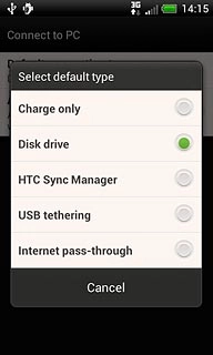 Press Disk drive.