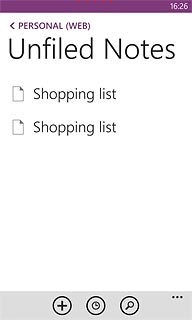 Go to the required folder.Press +.Write the text for the note.