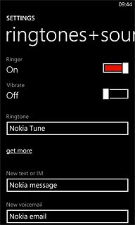 Press the field below Ringtone.