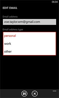 Press the required email type.