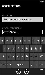 Press the field below Download new content.