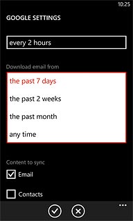 Press the required period or any time.
