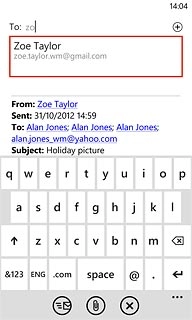 Press the required contact.