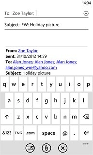 Press the send icon.
