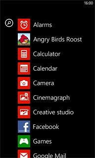 Slide your finger left on the display.Press Calendar.