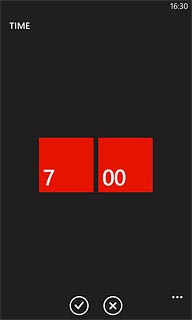 Press the confirm icon.