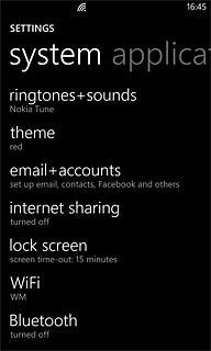 Press Bluetooth.