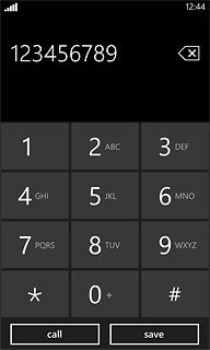 Key in the required number and press call.