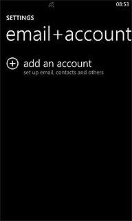 Press add an account.