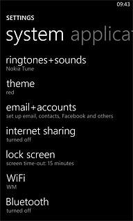 Press ringtones+sounds.