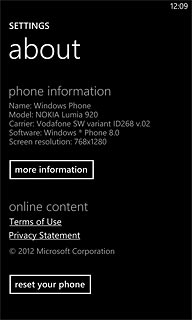 Press more information.