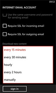 Press the required period or manually.