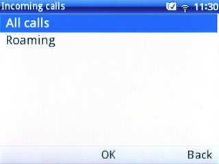 Highlight one of the following options:All calls