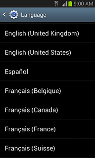 Press the required language.