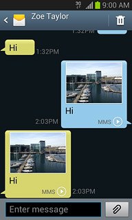 Press Enter message.Write the required text.