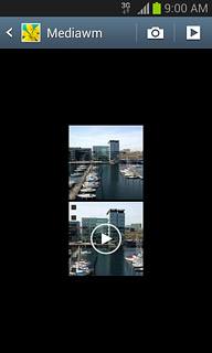 Go to the required folder.Press the required picture or the required video clip.