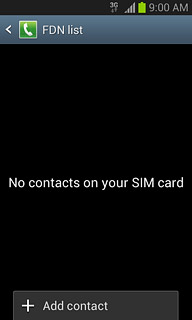 Press Add contact and key in the required name.