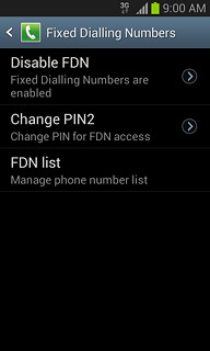 Press Change PIN2.