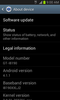 Press Software update.