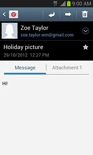 Press the reply icon.Write your email message.