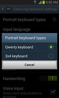 Press Qwerty keyboard.