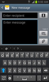 Press the letters to key in the required word.A number of words based on the letters you've keyed in are displayed.