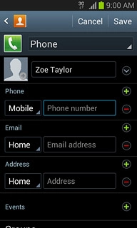 Press Phone number and key in the required phone number.