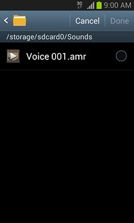 Press the different ring tones to listen to them.