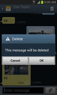 Press OK to confirm.