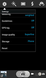 Press GPS tag.