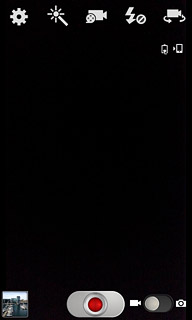 If the video recorder is turned on:Drag the indicator to the camera icon.