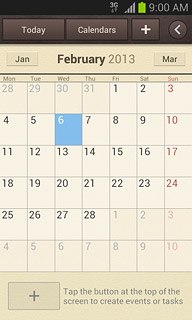 To go to the current date:Press Today.