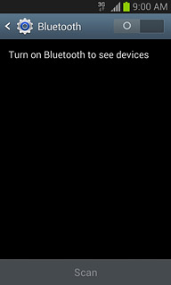Press the indicator next to Bluetooth to turn on Bluetooth.