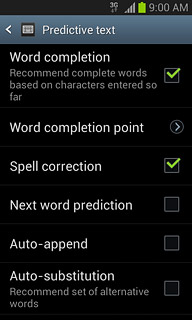 When the box next to the menu item is ticked (V), the function is turned on.