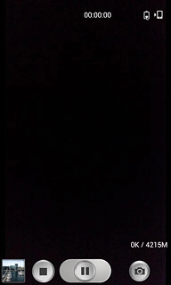 Press the stop icon to stop the video recorder.The video clip is automatically saved.