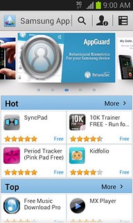 To search by name:Press the search icon.