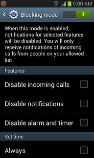 Disable notifications