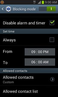 If you turn off the function:Press the field next to From.